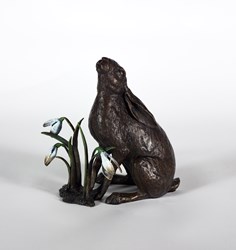 Spring Gaze by Michael Simpson - Bronze Sculpture sized 6x6 inches. Available from Whitewall Galleries